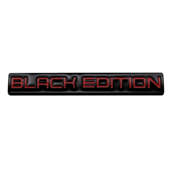 1pc Red BLACK EDITION 3D Metal Emblem Badge Stickers For Car Truck Bike