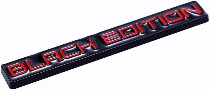 1pc Red BLACK EDITION 3D Metal Emblem Badge Stickers For Car Truck Bike