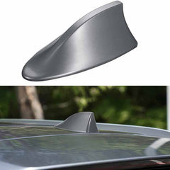 1 Pc Shark Antenna, Fin Roof Aerial Base Radio Signal For Car SUV Truck Van, Super Functional With Adhesive Tape Base-Carbon Black