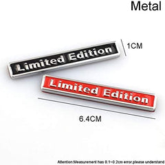 1pc Small Black 3D Metal Limited Edition Badge Emblem Sticker Decal for All Car Bike SUV (6.4 x 1cm)