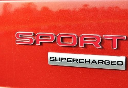 1pcs Chrome Black SUPERCHARGED 3D Metal Car Sticker Emblem Badge Car Bike Decorative