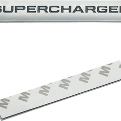 1pcs Chrome Black SUPERCHARGED 3D Metal Car Sticker Emblem Badge Car Bike Decorative