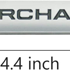 1pcs Chrome Black SUPERCHARGED 3D Metal Car Sticker Emblem Badge Car Bike Decorative