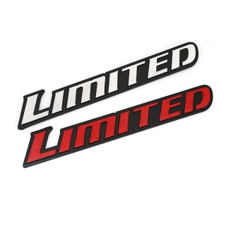 1pcs Red Black LIMITED 3D Metal Car Sticker Emblem Badge Car Bike Decorative