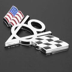 1pcs V8 American Flag Metal Motorcycle Decoration Stickers Car Emblem Badge Decals