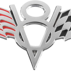 1pcs V8 American Flag Metal Motorcycle Decoration Stickers Car Emblem Badge Decals