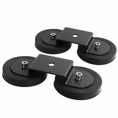 2 Pack Light Bar Magnetic Mount Bracket, Work Light Base Magnet, Powerful LED Light Magnetic Mount Holder with Rubber Pad for Off-road Driving Lamp, Emergency Light, Roof Light Bar, Fog Light