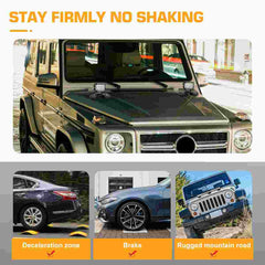 2 Pack Light Bar Magnetic Mount Bracket, Work Light Base Magnet, Powerful LED Light Magnetic Mount Holder with Rubber Pad for Off-road Driving Lamp, Emergency Light, Roof Light Bar, Fog Light