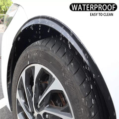 2 Pcs Car Wheel Eyebrow Arch Protector Trim Lips Fender Flares Glossy Black Look