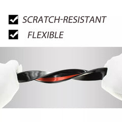 2 Pcs Car Wheel Eyebrow Arch Protector Trim Lips Fender Flares Glossy Black Look