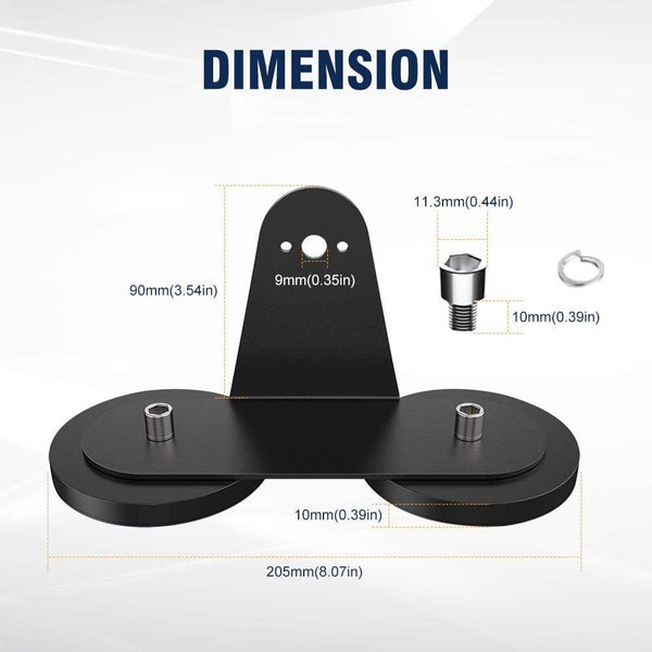 2 Pcs Magnetic Light Bar Mount No Drilling Waterproof Powerful Sucker Holder Roof Hood Holder for LED Pods Light Straight Curved Quad Row Light Bar