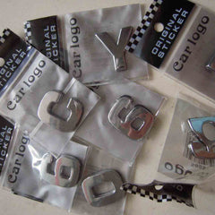 200 pcs Car Auto 3D Emblem Badge Decals Chrome Letters Stickers