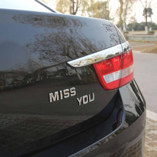 200 pcs Car Auto 3D Emblem Badge Decals Chrome Letters Stickers