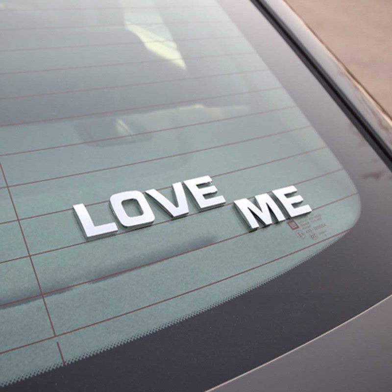 200 pcs Car Auto 3D Emblem Badge Decals Chrome Letters Stickers