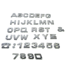 200 pcs Car Auto 3D Emblem Badge Decals Chrome Letters Stickers