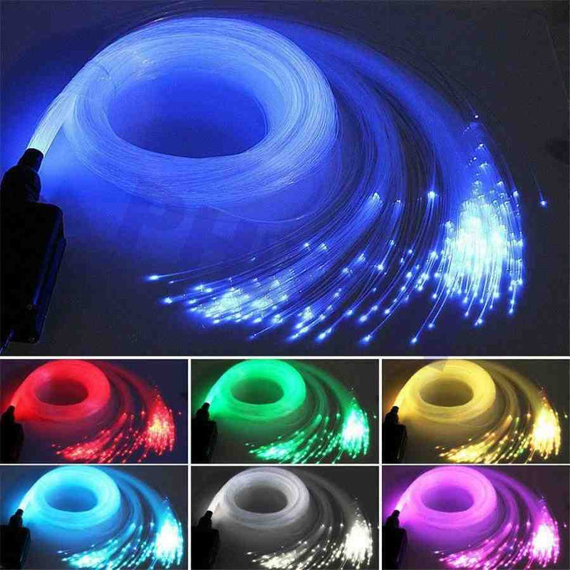 200pcs 12W Fiber Optic Light Kit Car Roof Ceiling Star Lamps Remote & Mobile App Control