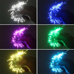 200pcs 12W Fiber Optic Light Kit Car Roof Ceiling Star Lamps Remote & Mobile App Control