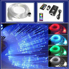 200pcs 12W Fiber Optic Light Kit Car Roof Ceiling Star Lamps Remote & Mobile App Control