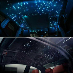 200pcs 12W Fiber Optic Light Kit Car Roof Ceiling Star Lamps Remote & Mobile App Control