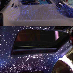 200pcs 12W Fiber Optic Light Kit Car Roof Ceiling Star Lamps Remote & Mobile App Control