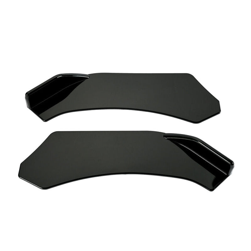 2022 Black New 3pcs Car Universal Front Bumper Spoiler Lip Chin Up Body Kit Splitter