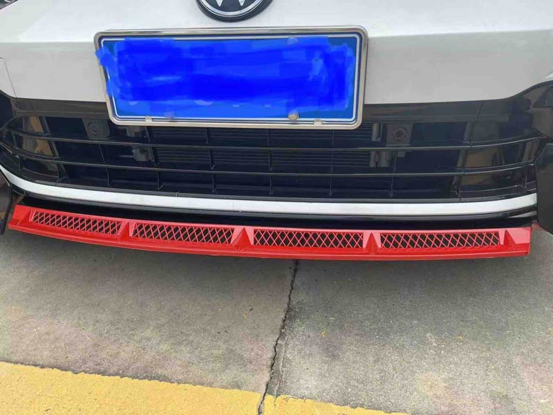 2022 Black Red New 3pcs Car Universal Front Bumper Spoiler Lip Chin Up Body Kit Splitter