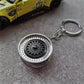 2025 New Car Tuning Wheel Rim Metal Zinc Alloy Key Chain Keyring Pendent
