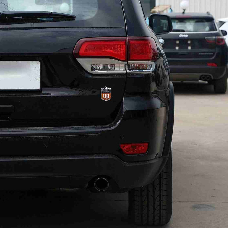 4x4 Mountain Cross Country Metal Car Sticker, Off Road Racing Decal, Chrome Emblem Badge for Off-Road Vehicle