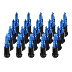 20pcs 12x1.25 / 1.5 Forged Steel Lug Nuts Extended Bullet Design 89mm True Spike