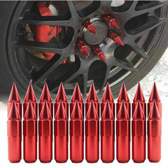 20pcs M12X1.5 Car Spiked Lug Wheel Nuts Extended Tuner-Purple