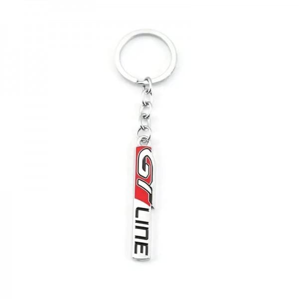 GT LINE 3D Logo Emblem Metal Keychain For Bikes And Cars