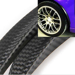 2pcs 24cm CARBON FIBER FENDER FLARES WHEEL LIP BODY KIT FOR UNIVERSAL CAR AUTO