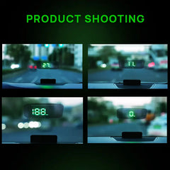 HUD Head Up Display for Car,Universal Digital Speedometer Smart Gauge Speedometer GPS Digital Speed Meter Tachometer for Car, KMH, Green