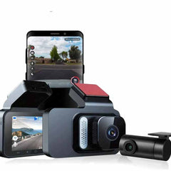 2.5k Night Vision Dual Channel Car Dash Cam with Wide Angle View|G-Sensor|WiFi|App Playback & Share,|Emergency Recording