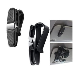Car Sunglasses Holder Clip 180° Rotatable Visor Mount With Card Slot