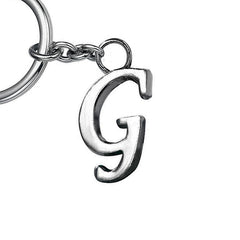 Stylish Letter G Simple Alphabet Key Ring Keychain For Car