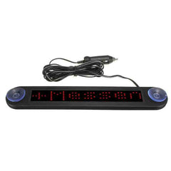 LED Display Programmable Electronic Moving Scrolling Message Sign Remote Control 12V - Red