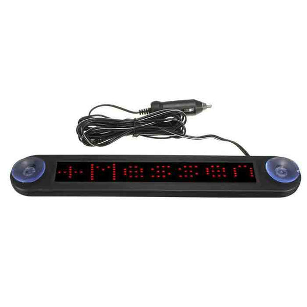 LED Display Programmable Electronic Moving Scrolling Message Sign Remote Control 12V - Red