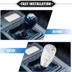 1pc Bubble Crystal Car Gear Shift Knob Manual Gear Stick Lever Knob