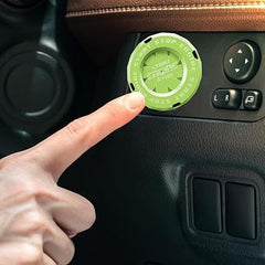 Car Push Start Button Cover Zinc Alloy Engine Start Stop Protector With Flip Design