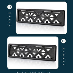 2pcs Car Number ABS Plastic Plate Frame Holder Front And Back