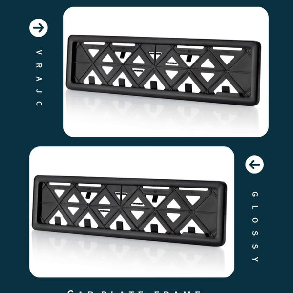 2pcs Car Number ABS Plastic Plate Frame Holder Front And Back