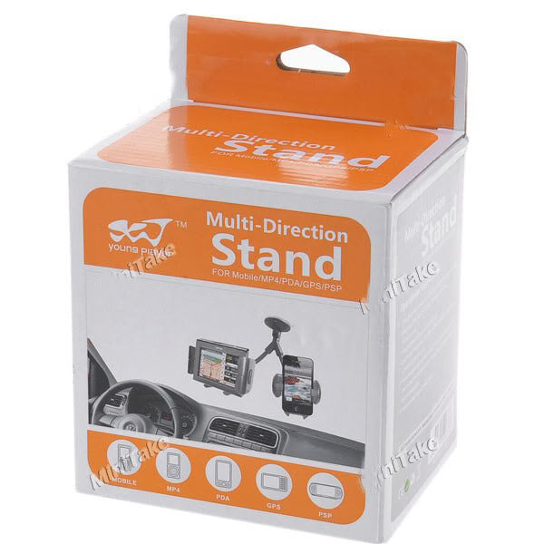 Universal Car Dual 2 Mobile Stand Holder Mount Sucker for Mobile Iphone GPS MP4