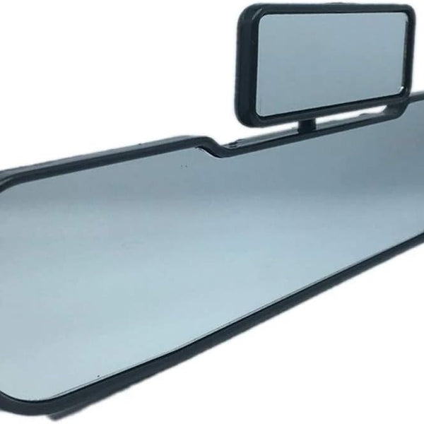 2in1 Car Rear View Mirror, Clip on Wide Angle Universal Flat Panoramic Rearview Mirror For Car SUV