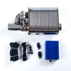 2inch/51mm SS304 valvetronic exhaust silencer remote Control Exhaust Muffler With Vacuum cutout and air Pump For Car