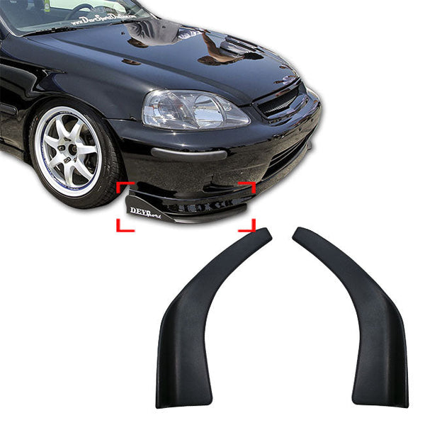 BUMPER BODY KIT SPLITTERS FLEX CANARDS FLIPPERS VALANCE SPOILER LIP (504)