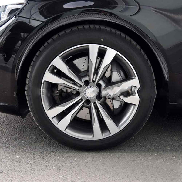 2pcs 57cm CARBON FIBER FENDER FLARES WHEEL LIP BODY KIT FOR UNIVERSAL CAR AUTO