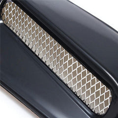 2PCS Black Universal Car Auto Decorative Air Scoop Flow Intake Hood Vent Bonnet Fender Mesh