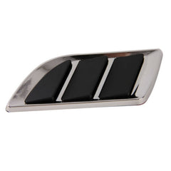 2pcs Chrome Car Front Hood Scoop Bonnet Air Intake Flow Side Fender Vents Covers