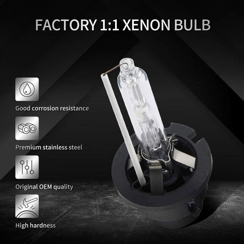 2pcs D2S HID Bulbs 35W 6000K Diamond White Xenon HID Headlight Bulb